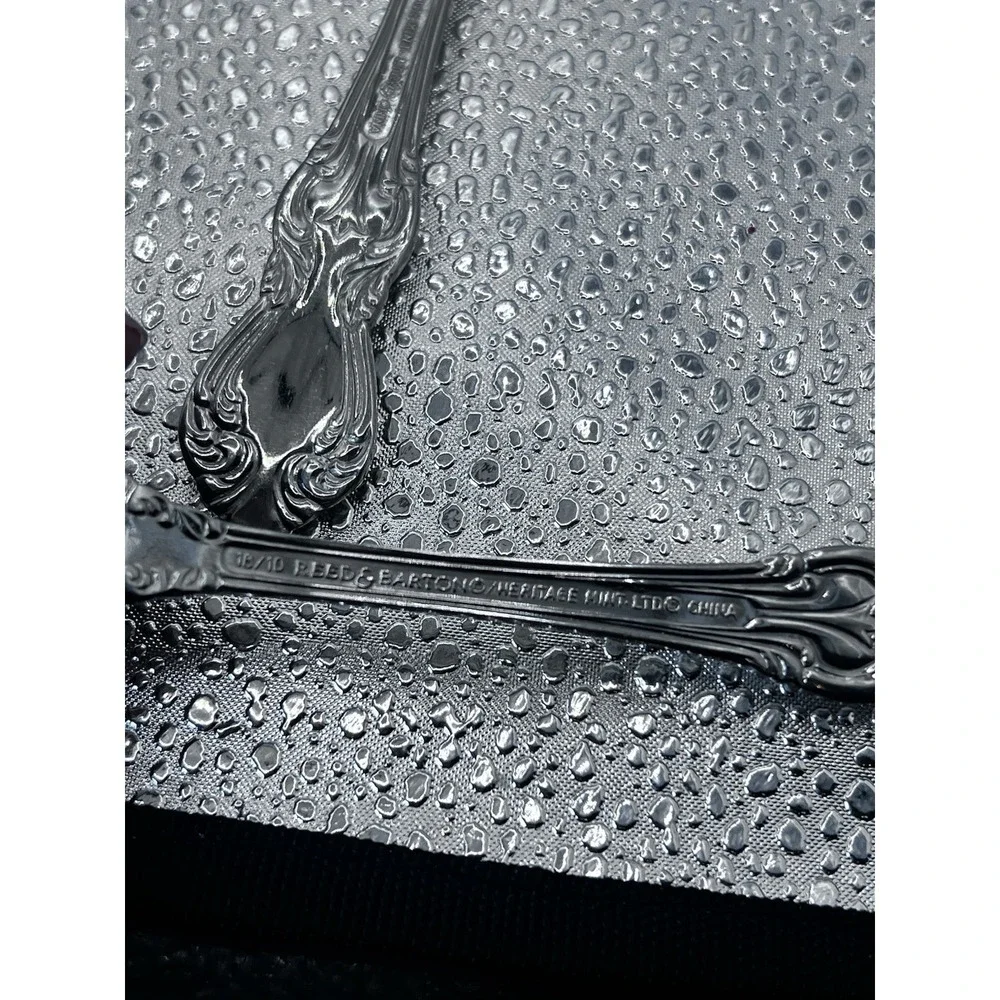 5 Pieces Reed & Barton Marlborough Heritage Mint 18/10 Stainless Steel Teaspoons